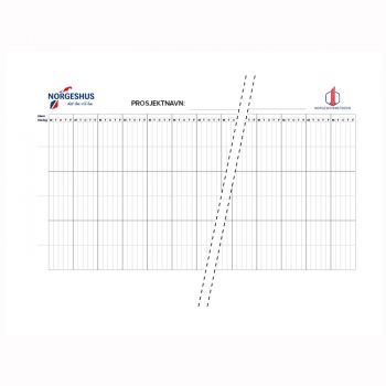 Arbeidsskjema 60x204 cm