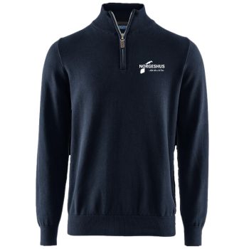 Brockton Half-Zip Herrer Marine